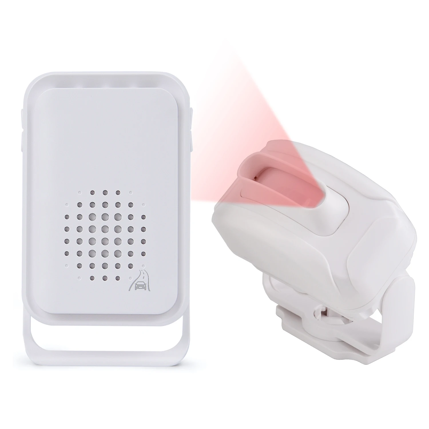 NineLeaf Wireless Motion Sensor Alarm Motion Detector Welcome Chime 4 Mode Door Bell for Garage Shop Home Security System