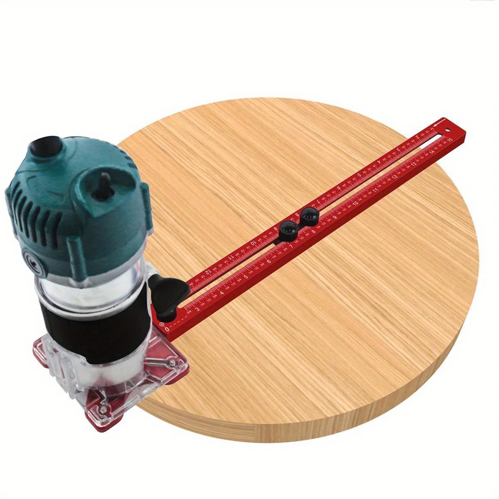 Router Milling Groove Bracket Aluminum Alloy Jig For Woodworking Cabinet Trimmer Base Adjustable For Edge Guide Locator Drilling 2