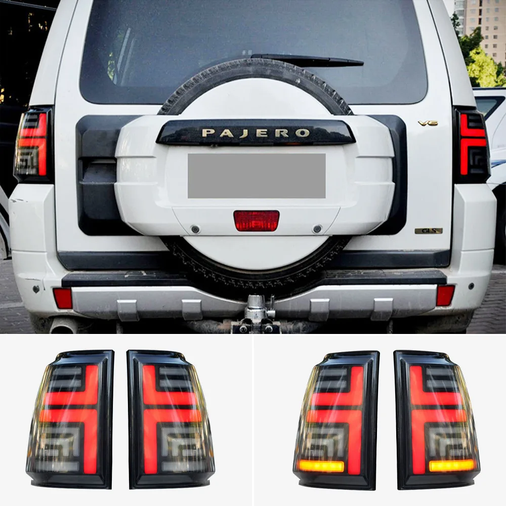 

For Mitsubishi 06-20 Pajero taillight assembly V93 V97 LED flow light turn signal brake light