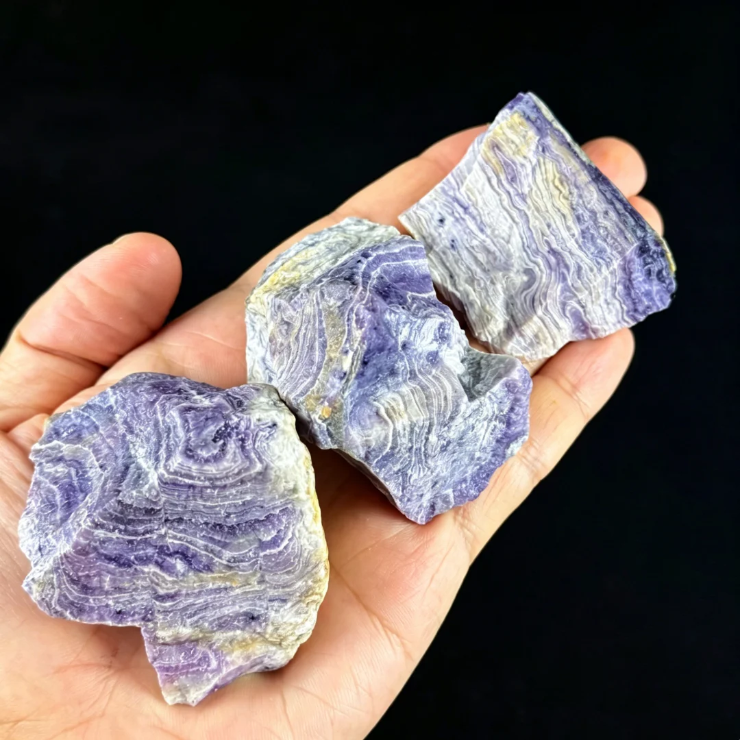 Natural Purple Malachite Raw Stone, Purple Peacock Stone Rough Mineral Specimen Reiki Positive Energy Home Room Decoration Gift