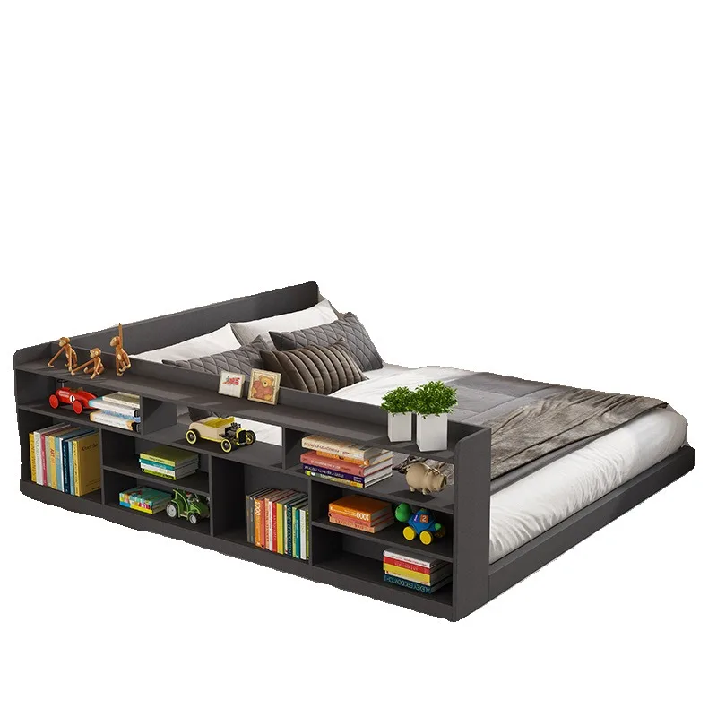 Japanese-style tatami bed multi-functional storage floor bed