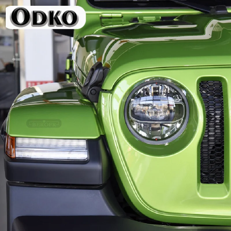 Dla Jeep Wrangler JL 2019 2020 ochrona reflektor samochodowy folia z odcieniem czarne przydymione przezroczyste akcesoria naklejka ochronna TPU