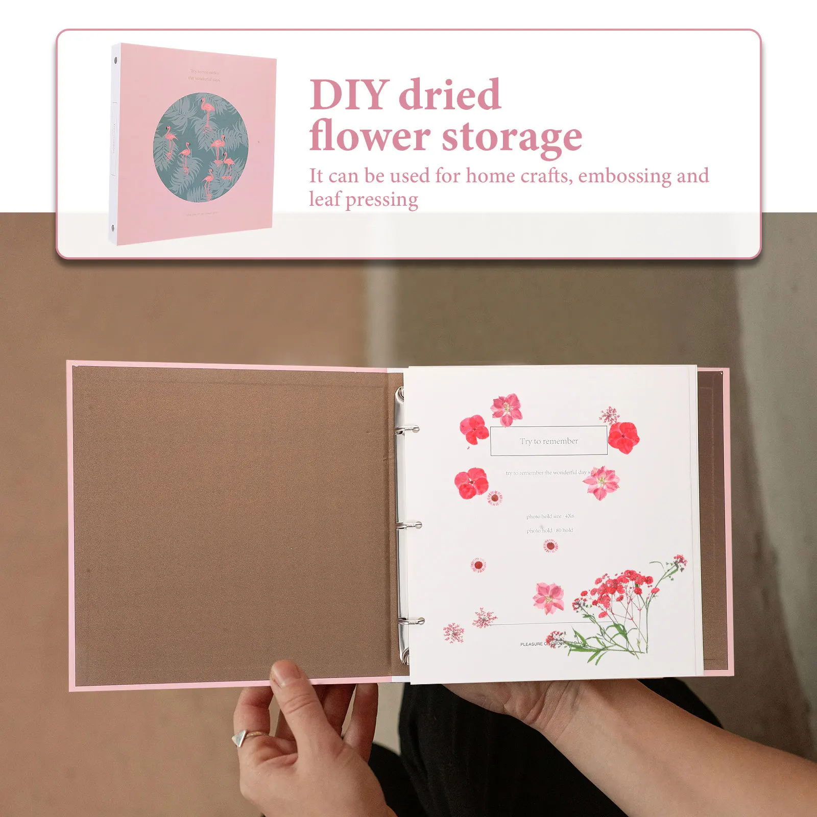 

Sticky Style Dried Flower Storage Album For Pressed Flower Specimen Collection Craft Diy Scrapbooking Loose Leaf Binder