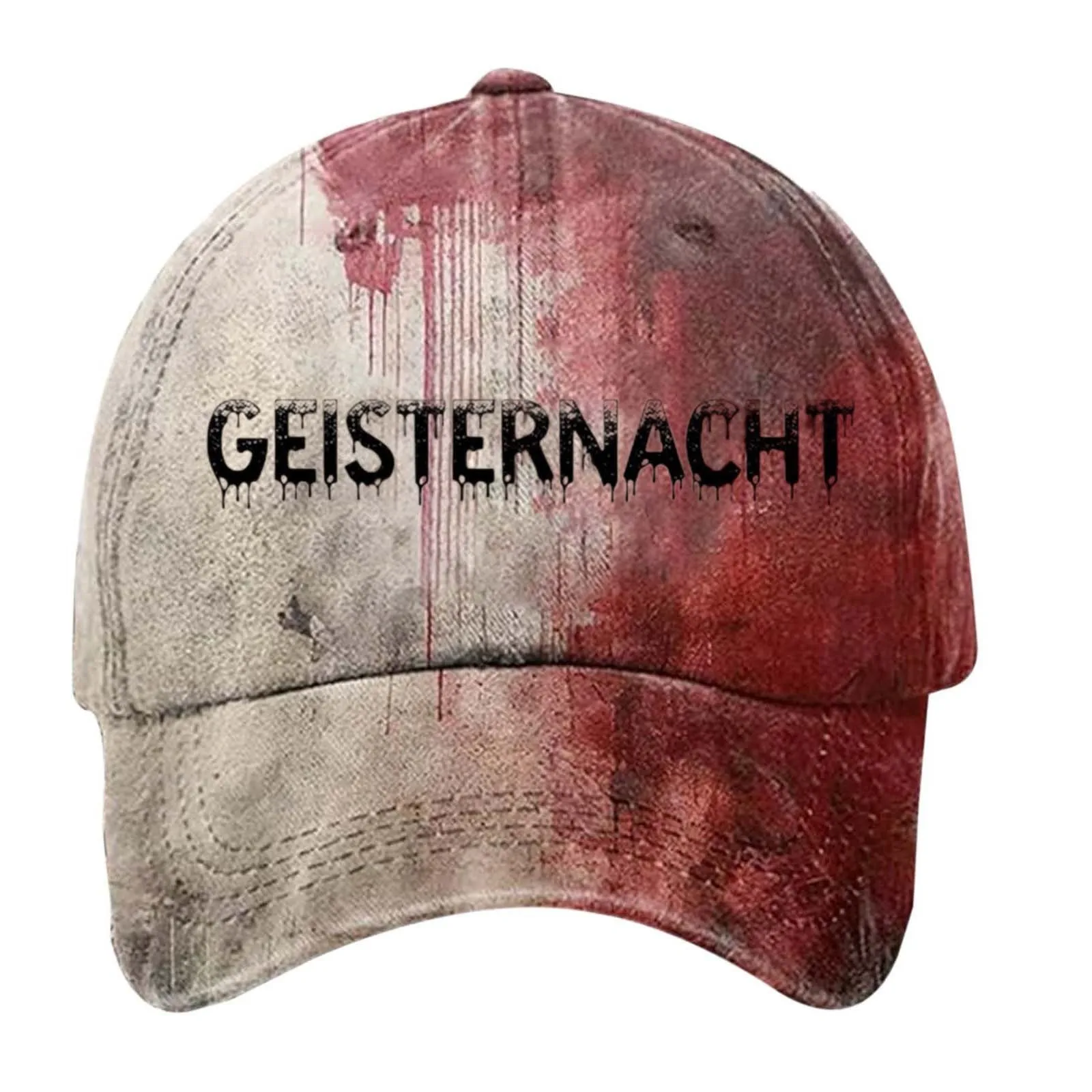 Halloween Themed Blood Splatter Print Party Cap Problem Gelost Baseball Cap Men And Women Perfect Festive Season Costume