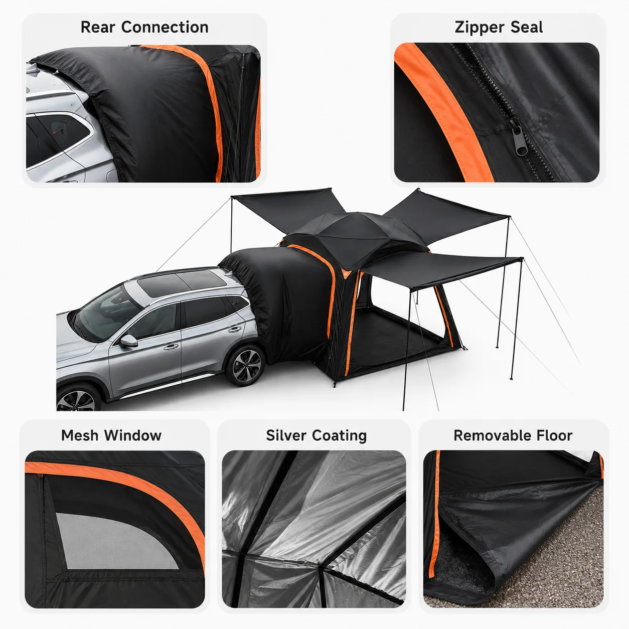 Универсальная задняя палатка д – обзор и цена Outdoor Camping Awning