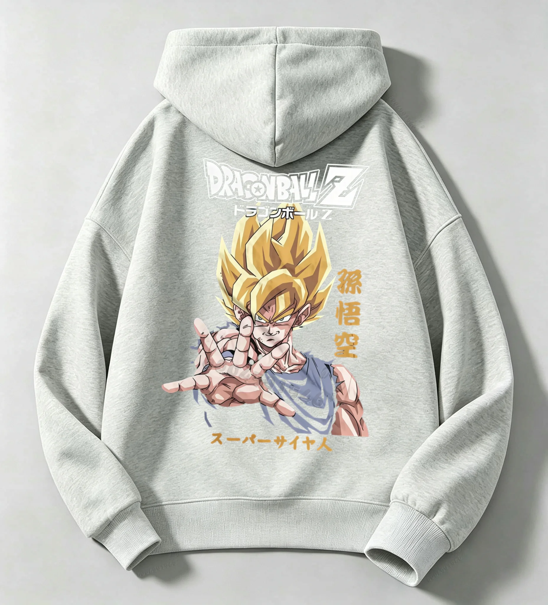 Dragon Ball Z Herbst/Winter Kinder-Kapuzenpullover - Cooler Charakter-Anime-Print Warmer Pullover für Jungen und Mädchen – Detail 5