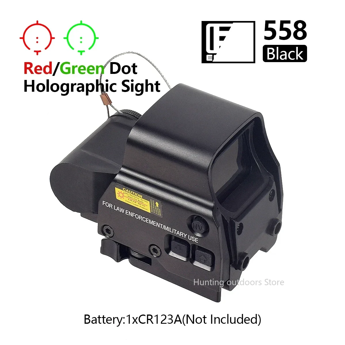 Mira táctica punto rojo compacta y ligera con montaje Picatinny QD - imagen 5