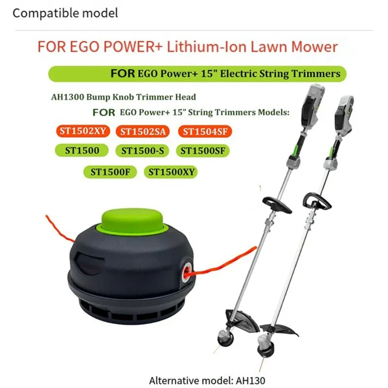 

ABUL-AH1300 Replacement Spool Head 2PCS For EGO Power+ ST1500 Electric String Trimmer Heads Trimmer Head Assemblies