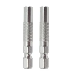 Adaptateur d'embout d'insertion à tige hexagonale, tournevis électrique, support de douille, adaptateur de micro embout, outils de support magnétique, 6.35mm, 4mm, 2 pièces