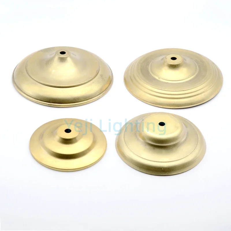 Copper metal Ceiling plate Brass lamp Base M10 hole light body decoration Pure copper Ceiling Canopy Anti-rust tray base brass