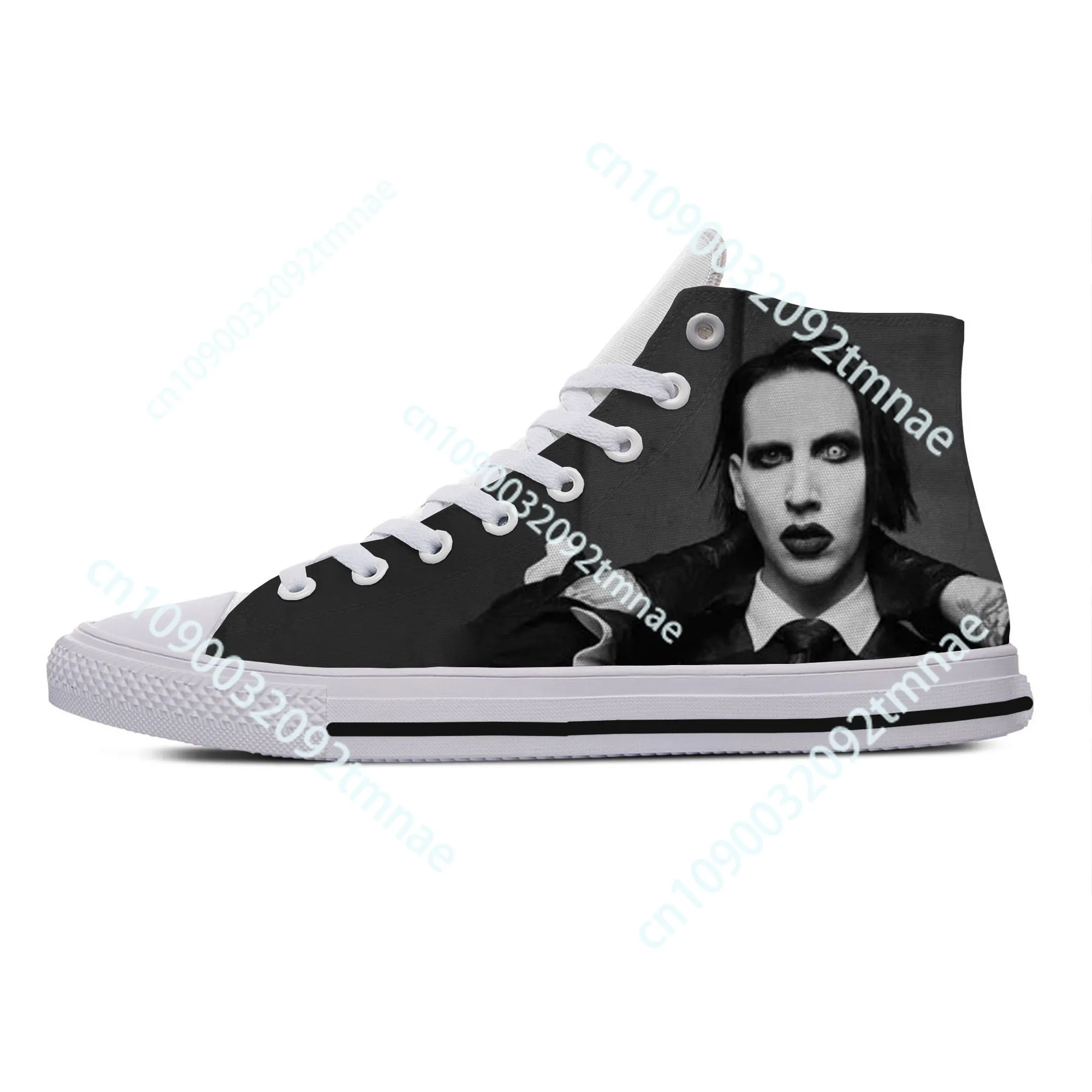 

Hot Cool Fashion Latest Summer Rock and Roll Sneakers Casual Shoes Men Women Marilyn Manson Classic Custom Board Shoes