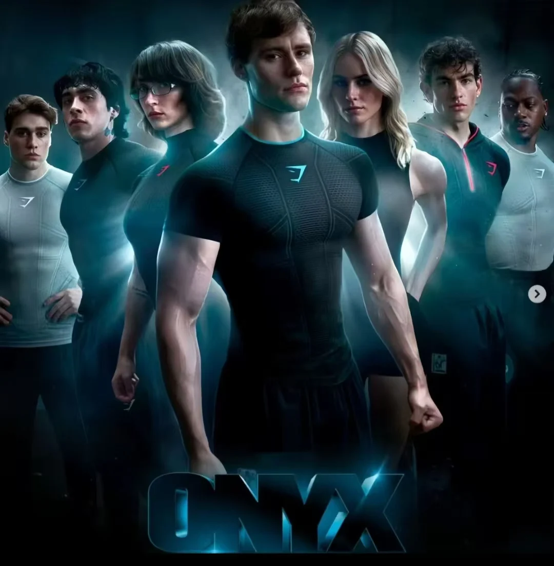 2026GYMSHARK ONYX V5 Hoodie,GYMSHARK ONYX V1 HoodieFitness Clothing, Fitness Exercise Muscle Strength Tight Hoodie Shapewear Top