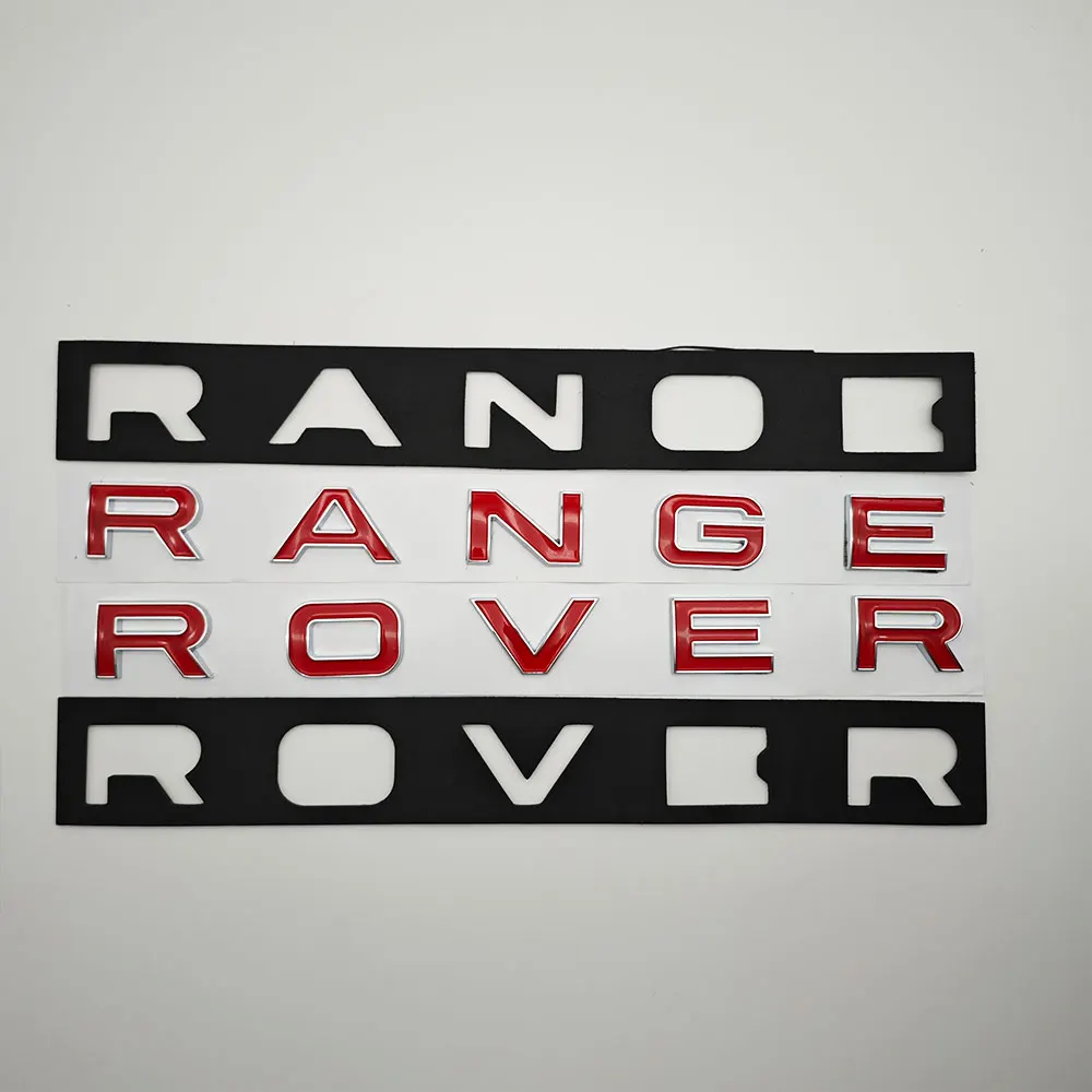 Nowe litery 3d Logo Samochód Przednia maska Maska Tylny bagażnik Range Rover Emblemat Naklejka Do Land Rover Sport l494 l322 l320 Evoque Vogue