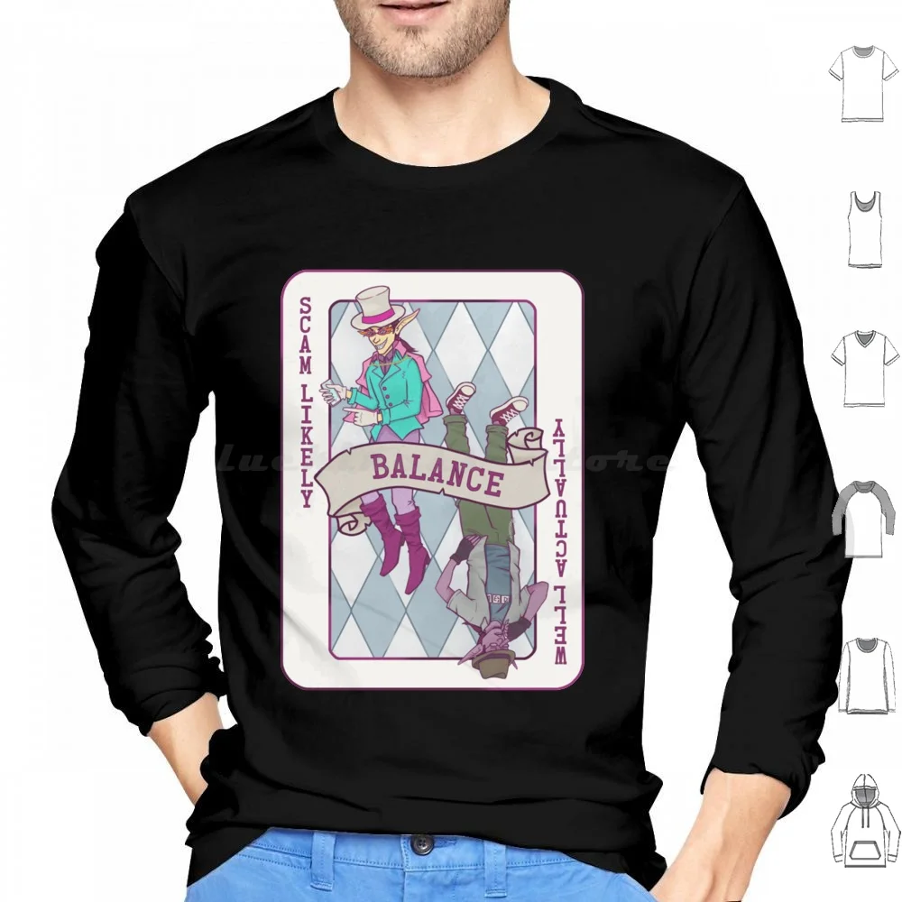 Balance , Deck Of Many Things Hoodie cotton Long Sleeve And Daddies Dnd And D D Dice D20 Geek Nerd D And D Gaming Dndads