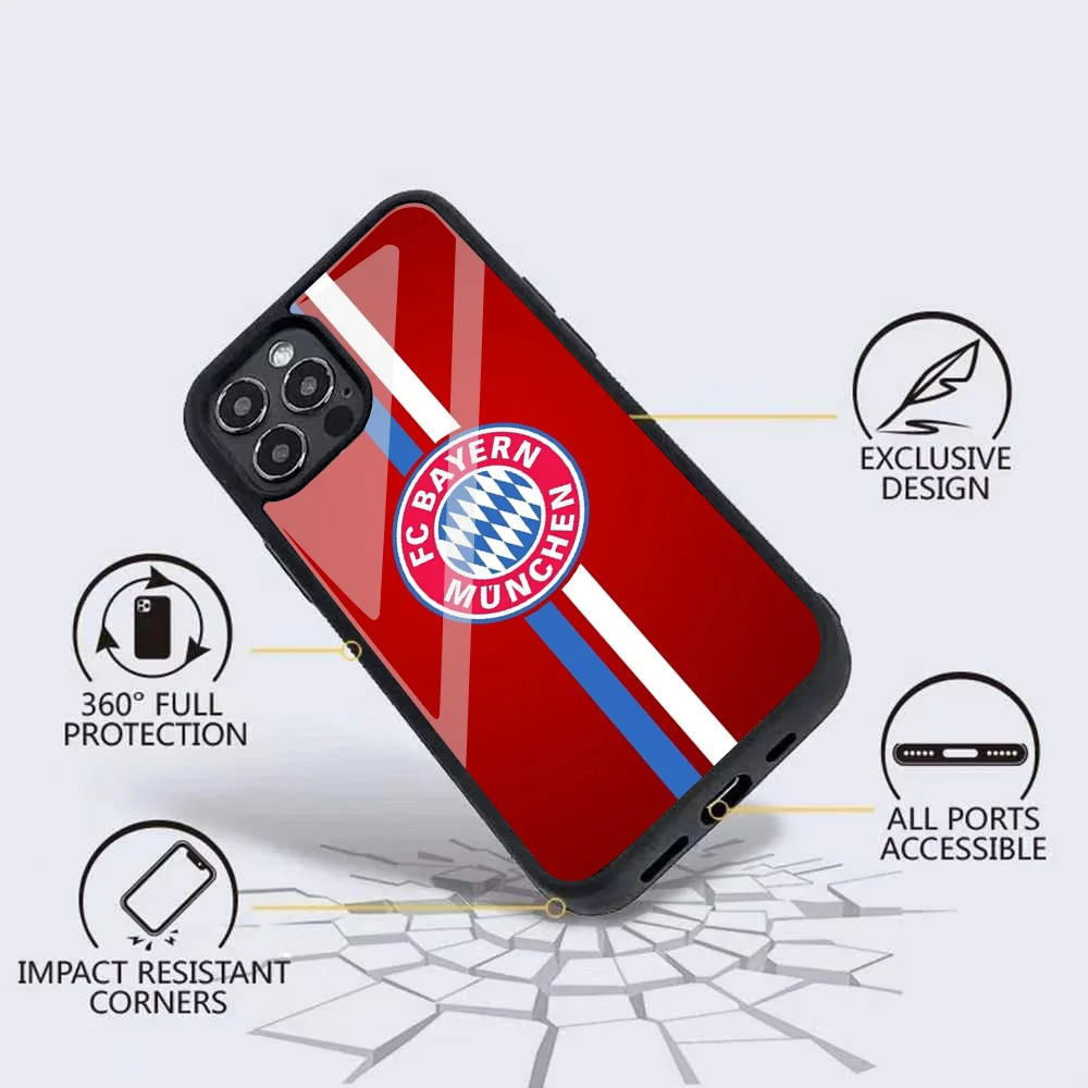 B-Bayern Munich Phone Case For IPhone 15 14 13 Pro Max 11 12 Mini Alex Mirror For Magsafe Wireless Charging Cover