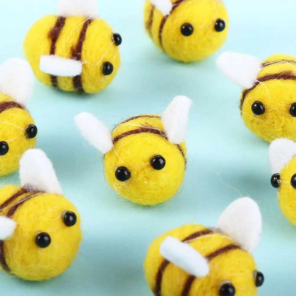 DIY Decoration Baby Shower Wool Felt Cute Costume Accessories Ornament  Balls Bumble Bees  Craft