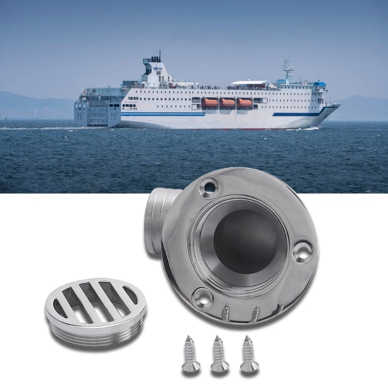 

Boat Marine Grade Stainless Steel 38mm Drainage Bent Pipe Corrosion Proof Smooth Surfaces Water Solution Ships RVs H9EE