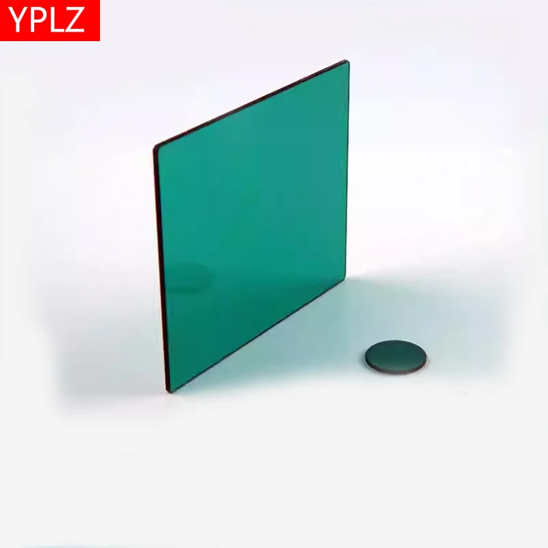 Optical Green Glass Filter Absorption Green Colored Filter Transmitting Green Light Optical Experiment Green Lens
