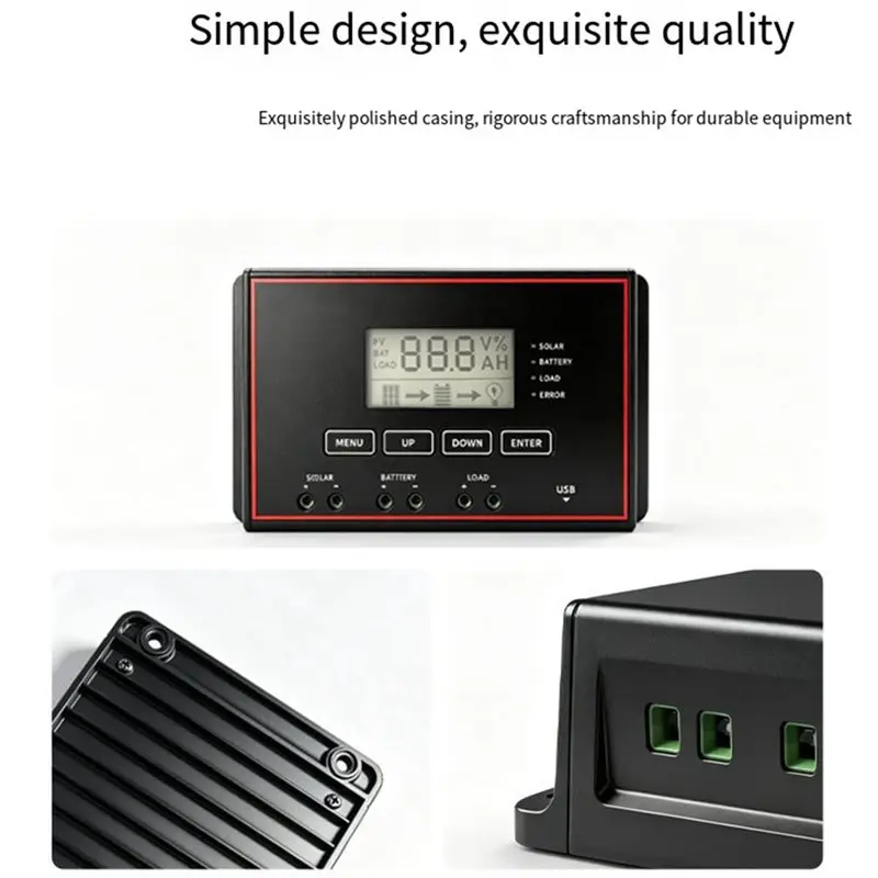 GYTB-Solar Charge Controller 20A 12V/24V Battery LCD Screen Display Photovoltaic Panel 20A Charge/Discharge Control