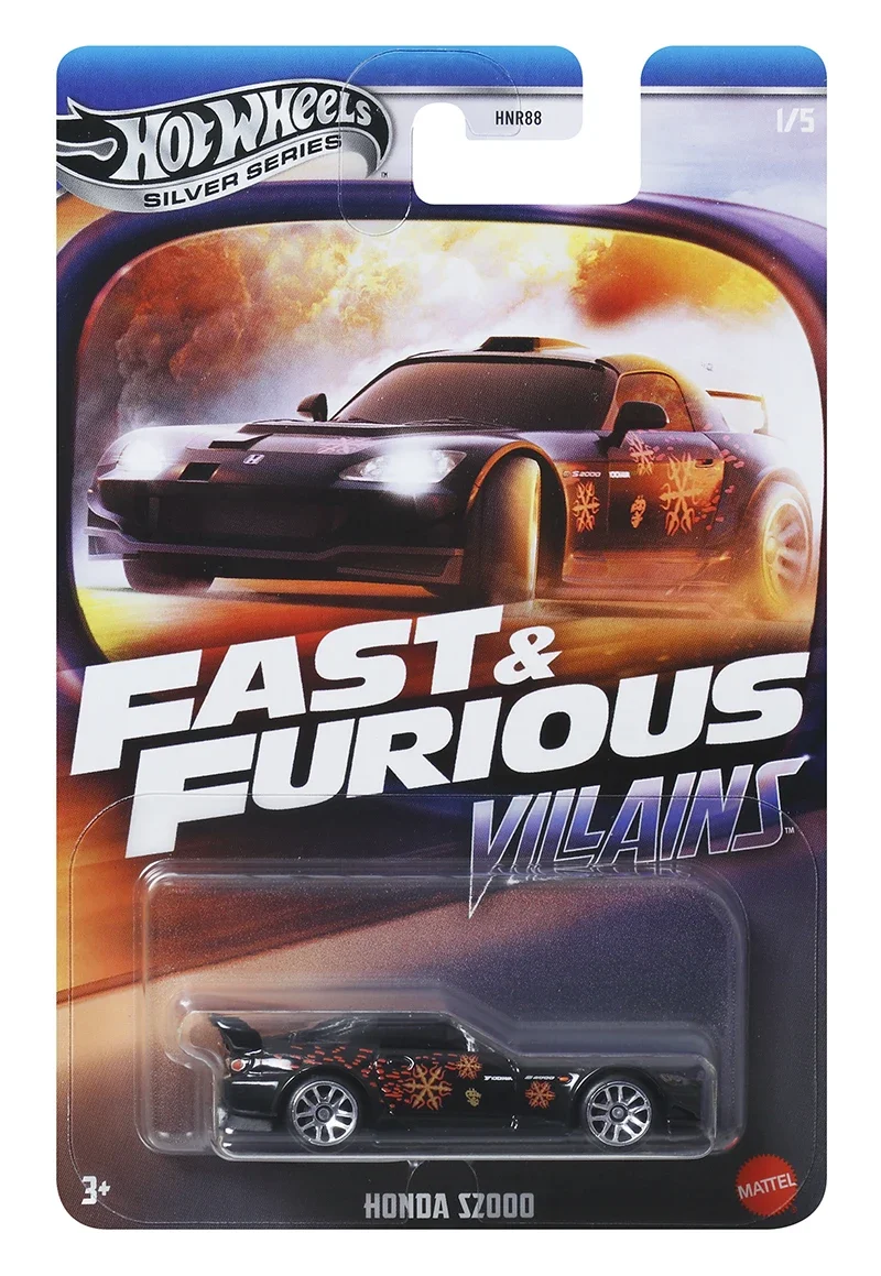 Hot Wheels Silver Car Fast & Furious Villains Themed Asst 2025 Mix 2 HNR88 J 1/64 Diecast Vehicle Model Cars Toys Boys