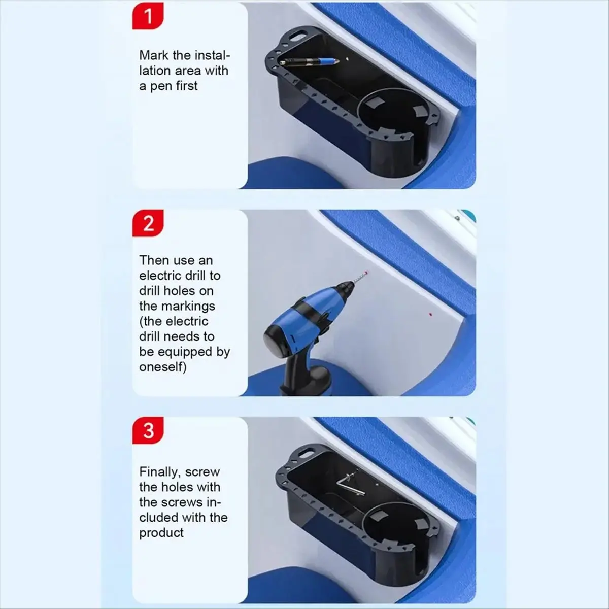 A24I Boat Organizer, Universal Fit for , Kayak, Pontoon, Jon Boat, Fishing , Cabin Storage