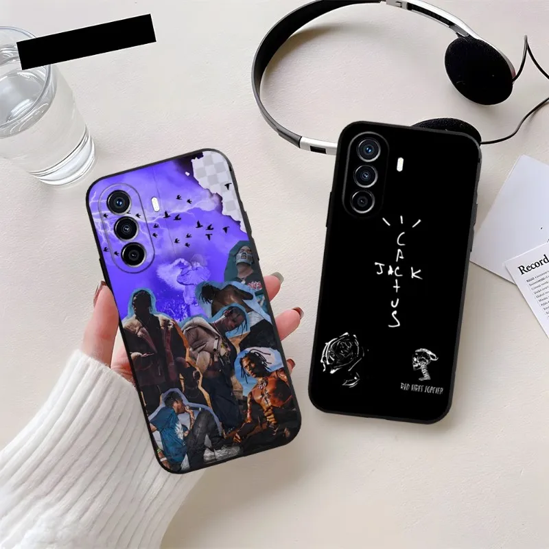 Jackboys Travis Scott Phone Case Fundas For Huawei P40 P50 P30 P10 P20 Lite Mate 40 Pro Plus Psmart Z 6 7 5 Back Cover