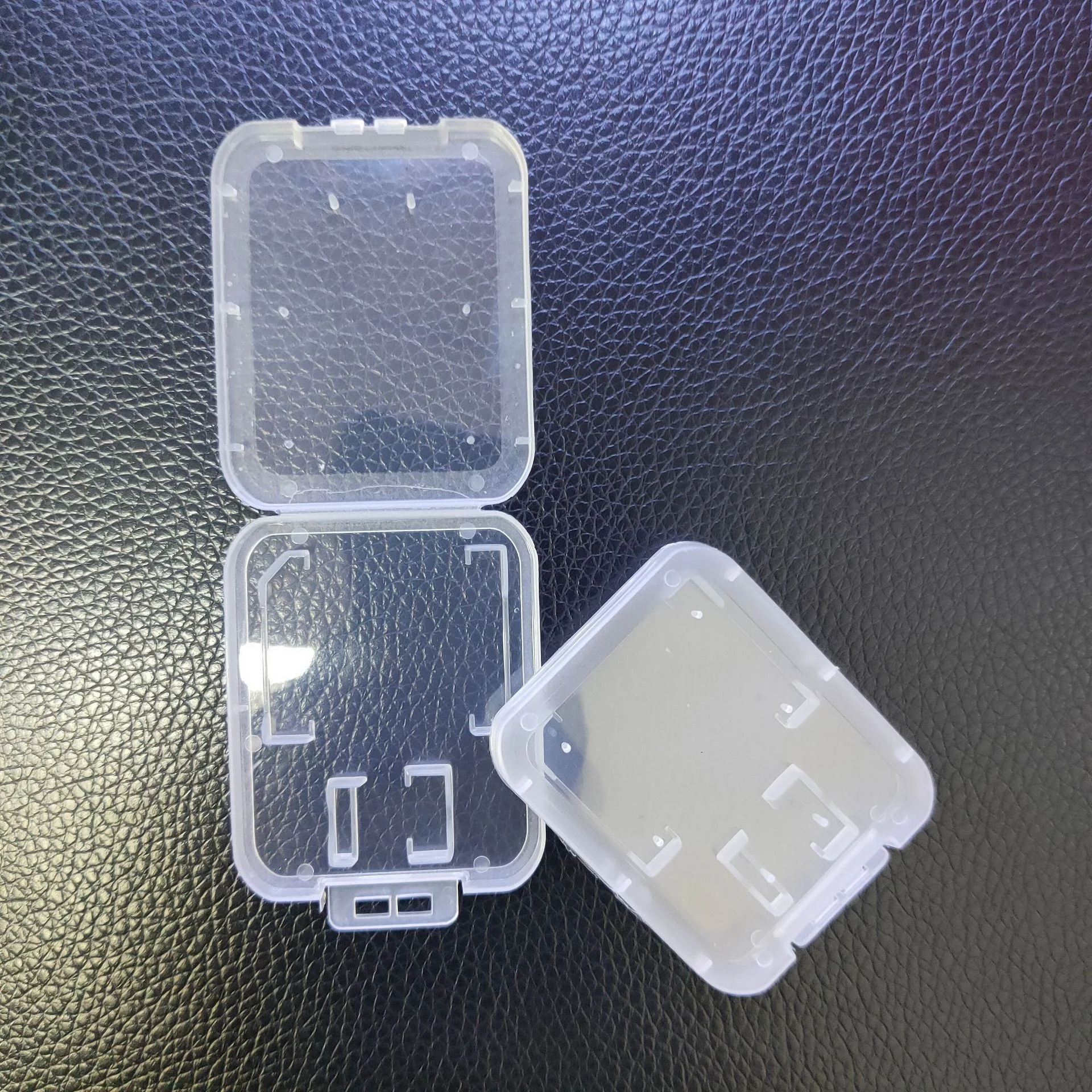 

500 шт./лот, футляры для карт памяти SD + TF, тонкий пластиковый защитный чехол для карт SD/TF 32 ГБ, 64 ГБ, 128 ГБ