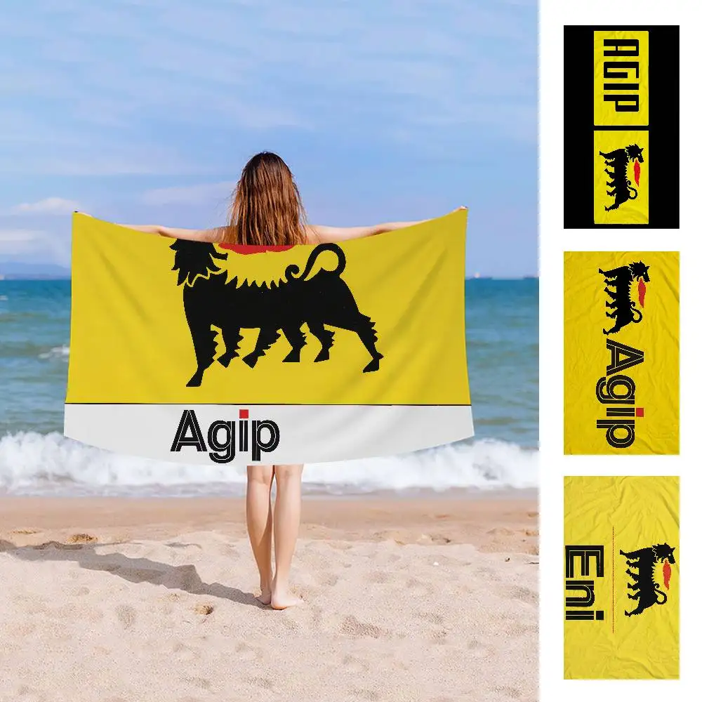 A-Agips-S E-Eni-S Racing Microfiber Beach Towel Absorbent Quick Dry Soft Yoga Swimming Resort Mountain Climbing Towel