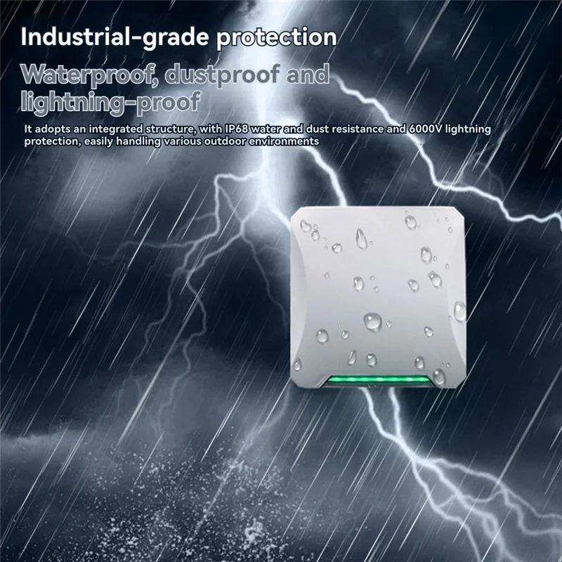 B27B UHF RFID Reader 25M Long Range 860-960Mhz Anti-Collision Multi-Tag Reading 0- 33Bbm ISO18000-6C/ISO18000-6B