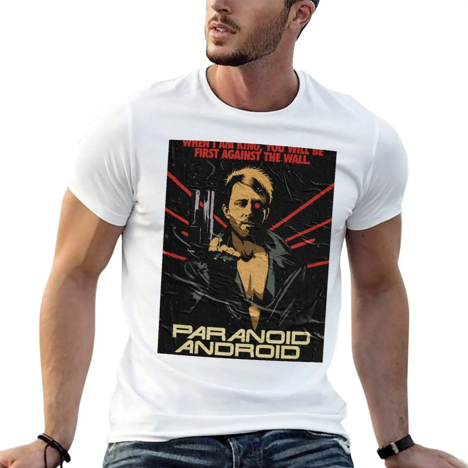 

Paranoid T-Shirt man tshirt t shirt men 100% cotton luxury brand mens graphic t shirts T-Shirt