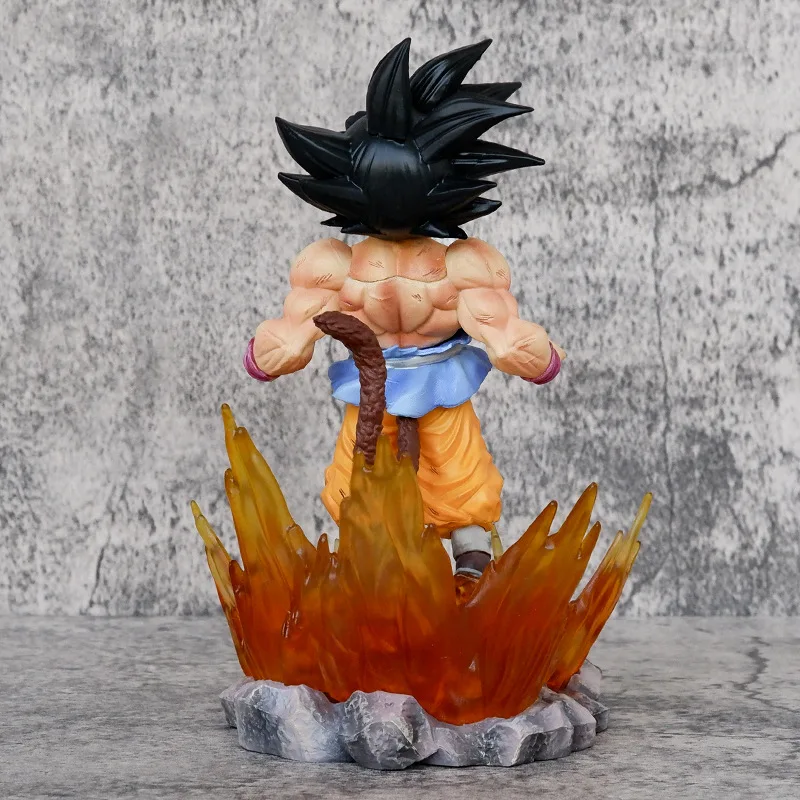 18cm In Stock Anime Dragon Ball Z Ssj4 Goku Figure Goku Transform Ozaru Action Figures Pvc Gk Statue Collection Model Toys Gifts