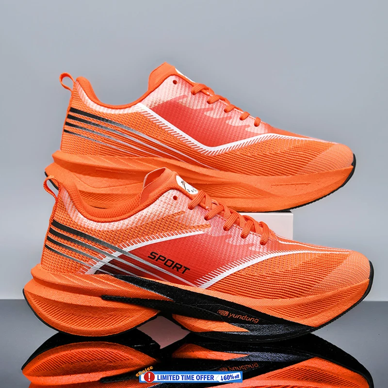 

Men's Sports Shoes Carbon Plate Running Shoes Male Marathon Sneakers Racing Shock-absorbing Athletics Training Shoes for Women