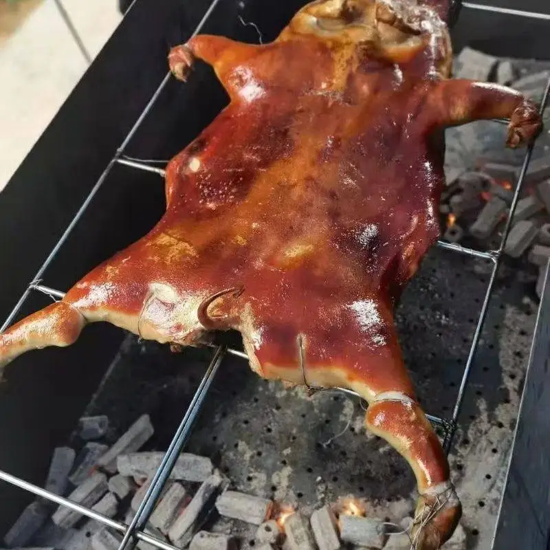 

Automatic roast whole sheep stove Electric thickened steel plate Outdoor roast whole sheep rack Charcoal roast pig box