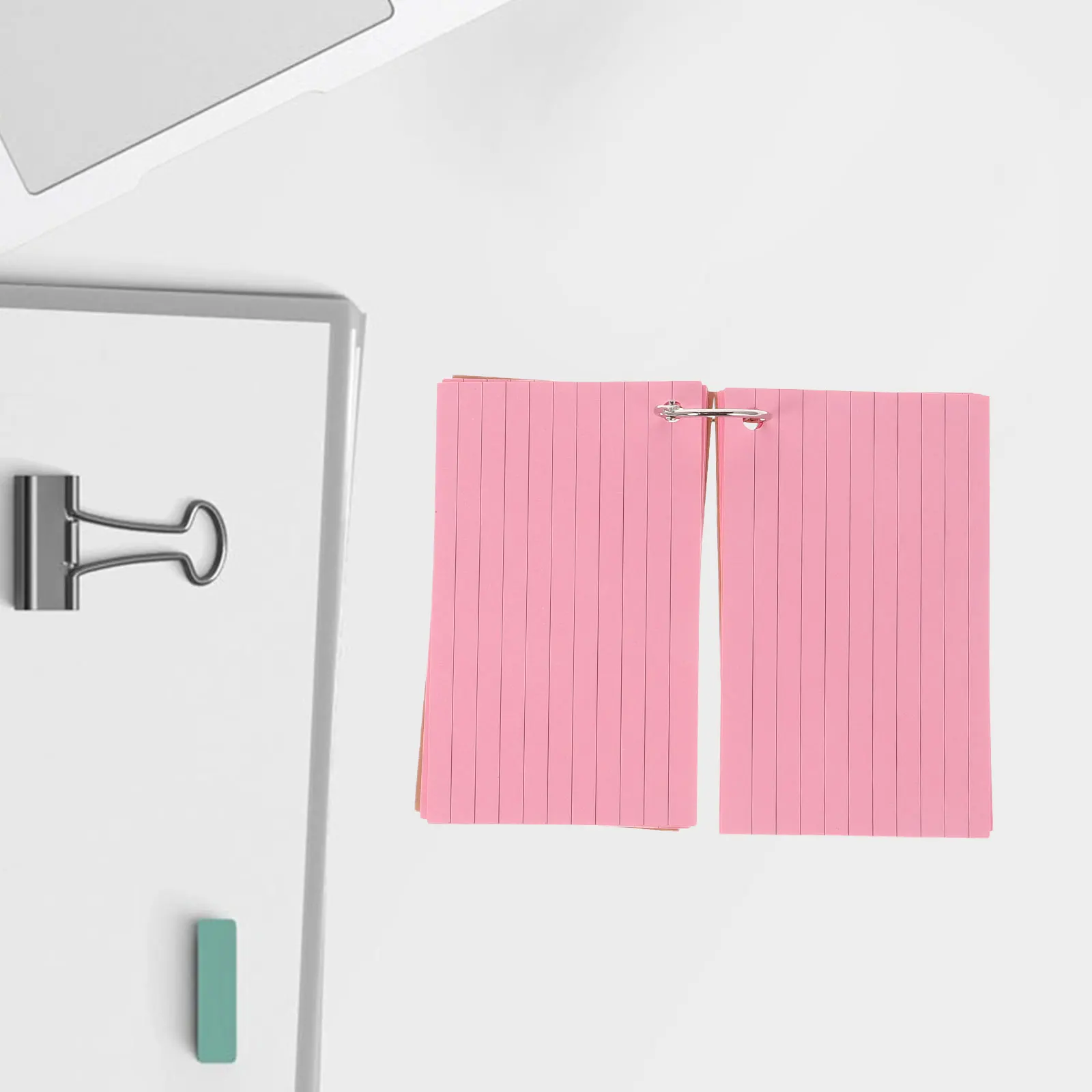 1 Set Index Cards Bulk Hole Punched Flashcards For Studying Portable Study Supplies College School Notepad English Vocabulary