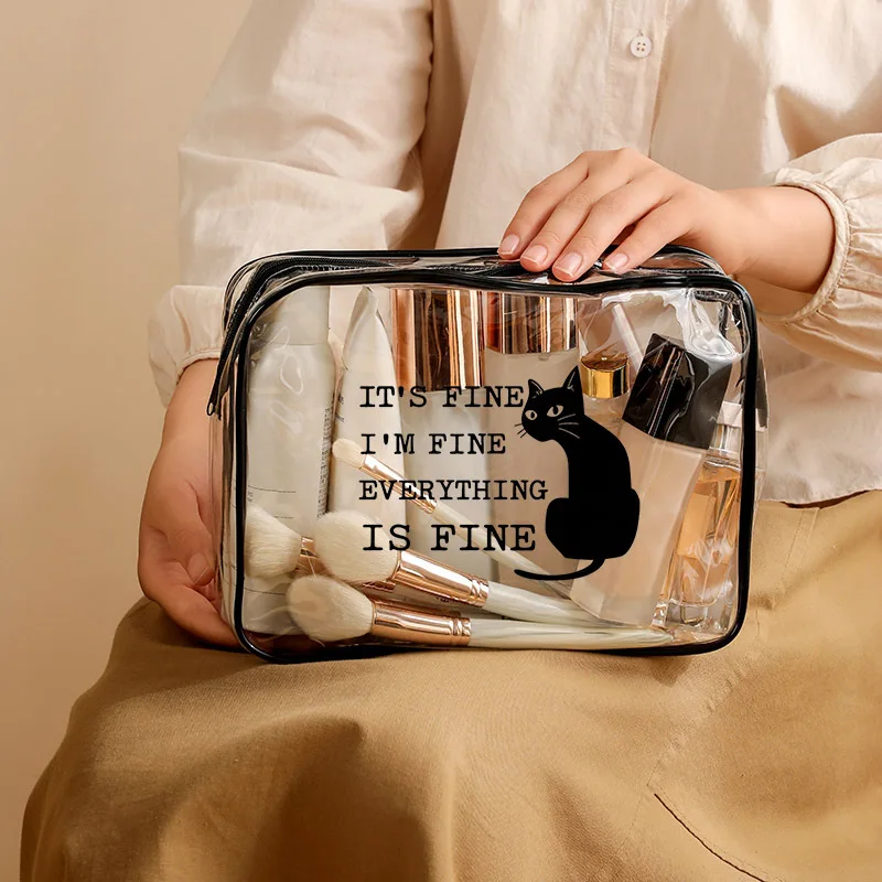 1pc Crystal Ball Enthusiasts Gift Pattern Large Capacity Cosmetic Bag With Zipper Closure HighQuality Travel Toiletry Organizer