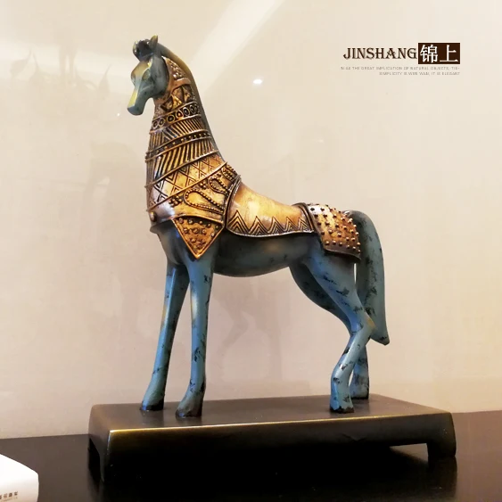 European Vintage Horse Decoration Crafts American Home Accessories Creative Horse Study Furnishings