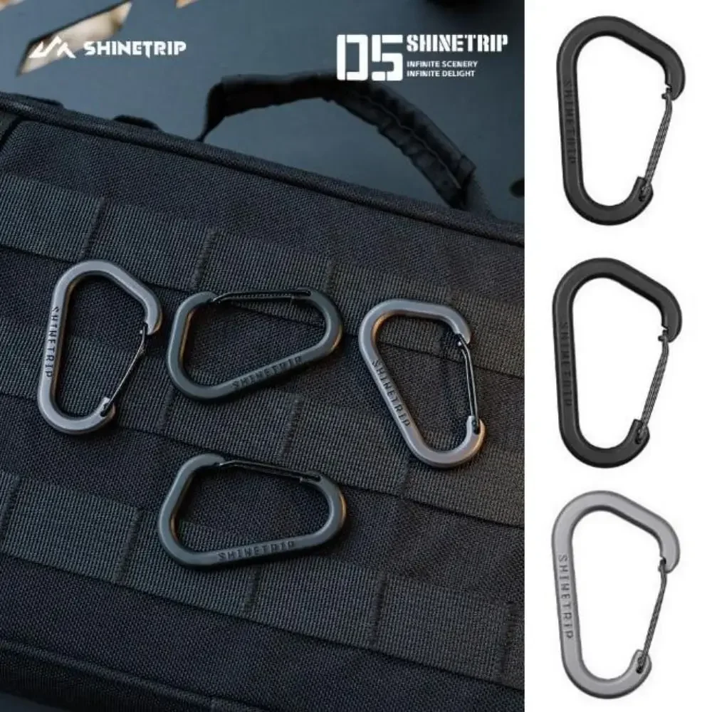 

2pcs Stainless Steel Spring Snap Hook Safety Black/Grey Small Tool Storage Metal Quick Release Diving Hook