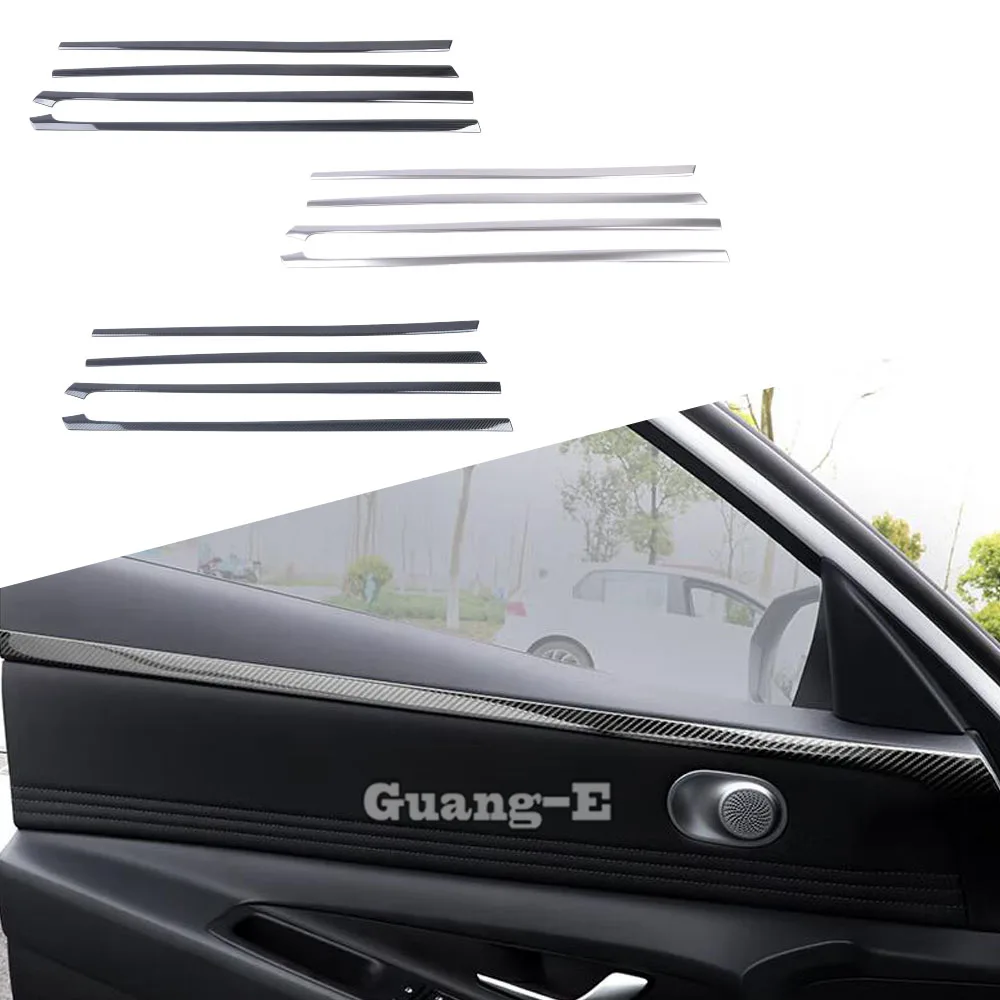 

For Hyundai Elantra Avante 2020 2021 2022 2023 Body Inside Door Panel Strip Cover Inner Edge Sticker Trim Panel Frame Armrest