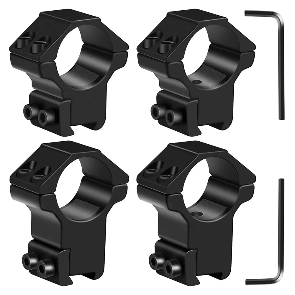 

2Pcs 25.4mm Dovetail Scope Riflescope Mount Rings High Profile Weaver Scope Mount Rings for 11mm Dovetail Rails Tactical Flas