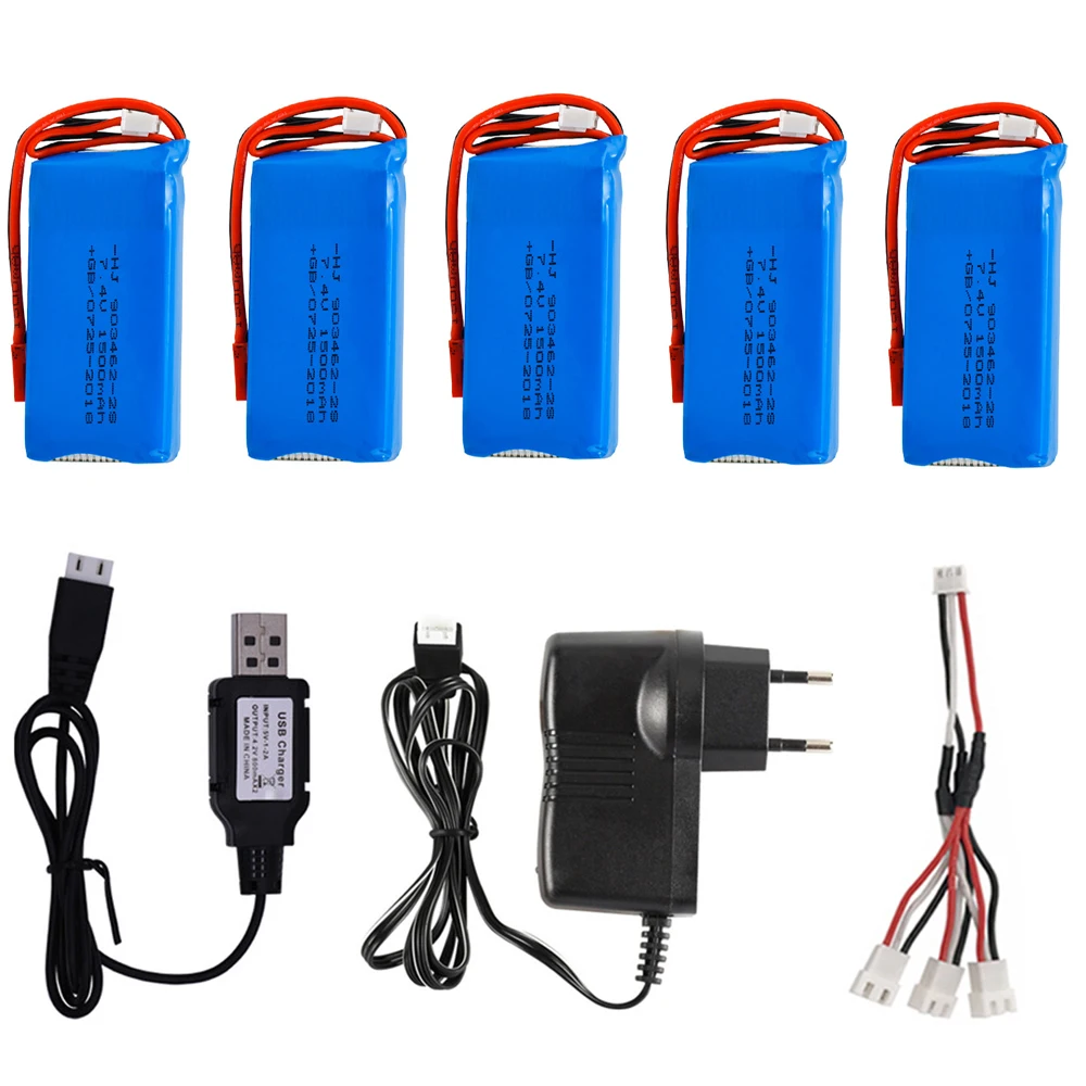 7.4V 1500mah 2S Lipo battery with Charger for Wltoys V913 L959 L969 L979 L202 K959 TY923 HJ816 HJ817 W609-7 LS-128 toy car parts