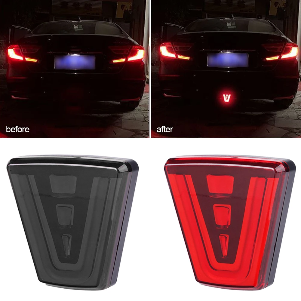 

For Car SUV Universal Rear Bumper Diffuser Rear Fog Light w/ F1 Style Strobe Brake Feature & Adjustable Add-On Mounting Bracket