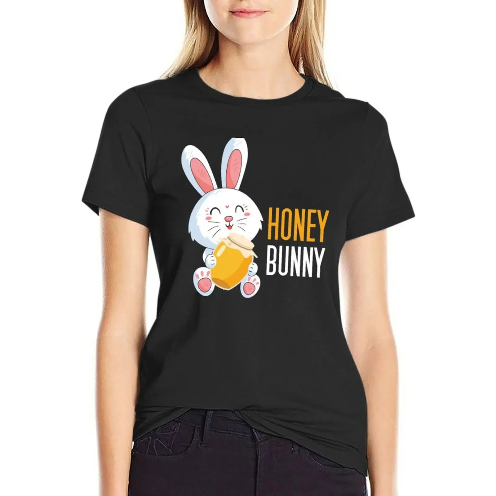 

Honey bunny T-Shirt summer clothes kawaii clothes lady clothes graphic t-shirts for Women