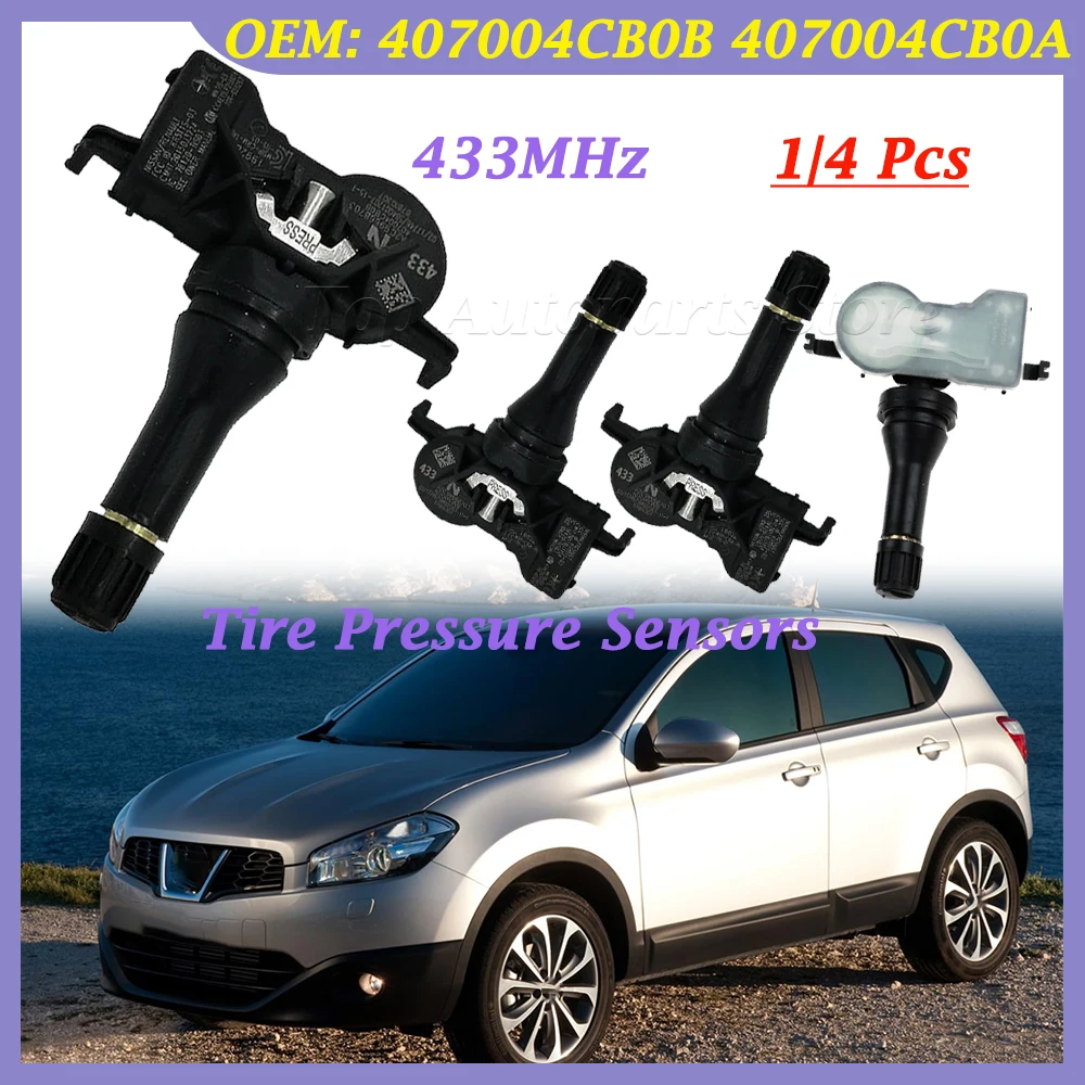 407004 CB0B для Nissan Qashqai j10 j11 X Trail NV200 Leaf Juke Note для Lada Vesta Granta 407004 Датчики давления в шинах CB0A