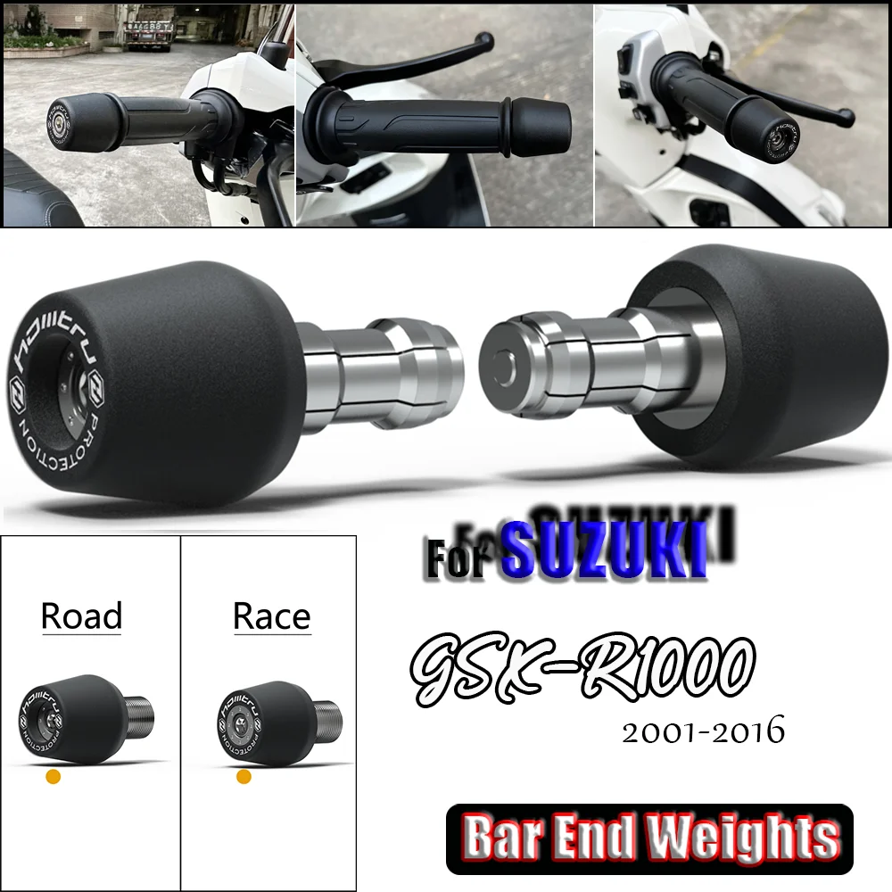 

Motorcycle Sliders For Suzuki GSX-R1000 Motorcycle Handlebar Grip End Weights Slider Plug Handle Bar End Weight Grips Cap