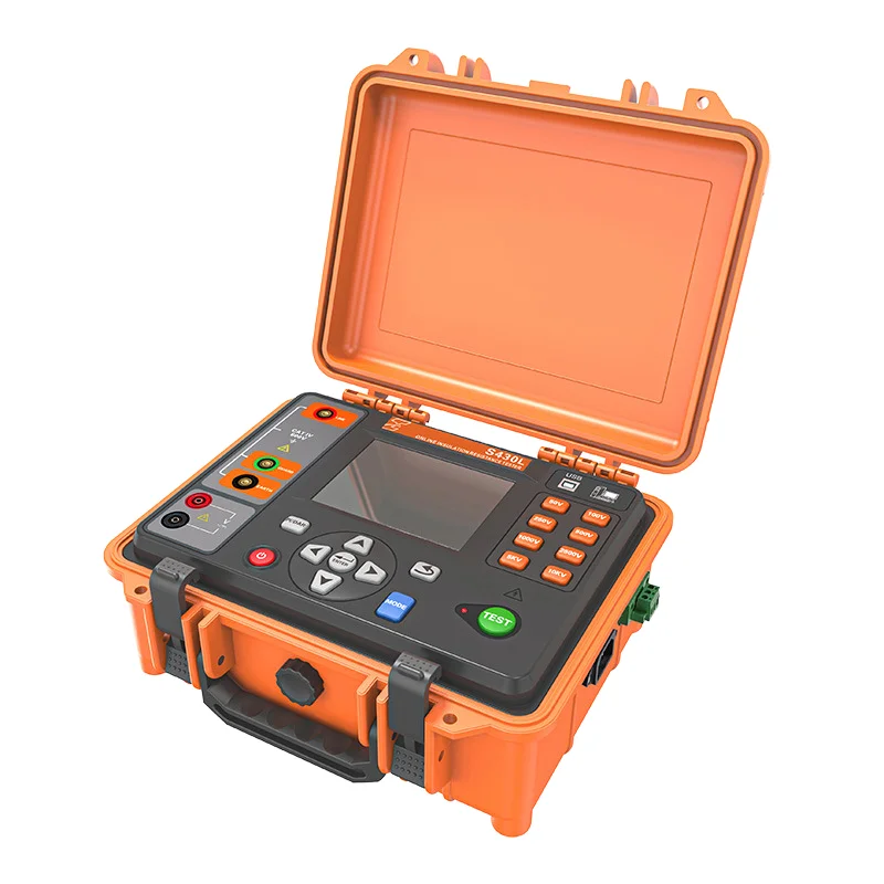 F430L/F431L Insulation Resistance Online Monitor Digital Only High Voltage 100V Megohmmeter 0.5 Accuracy 0.1-10A Resistance