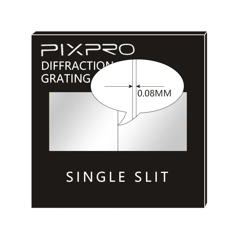 1 Buah 50*50*2mm Lensa Grating Difraksi Holografik Cermin Transmisi Cermin Celah Tunggal Cermin Celah Ganda untuk Demonstrasi Pengajaran