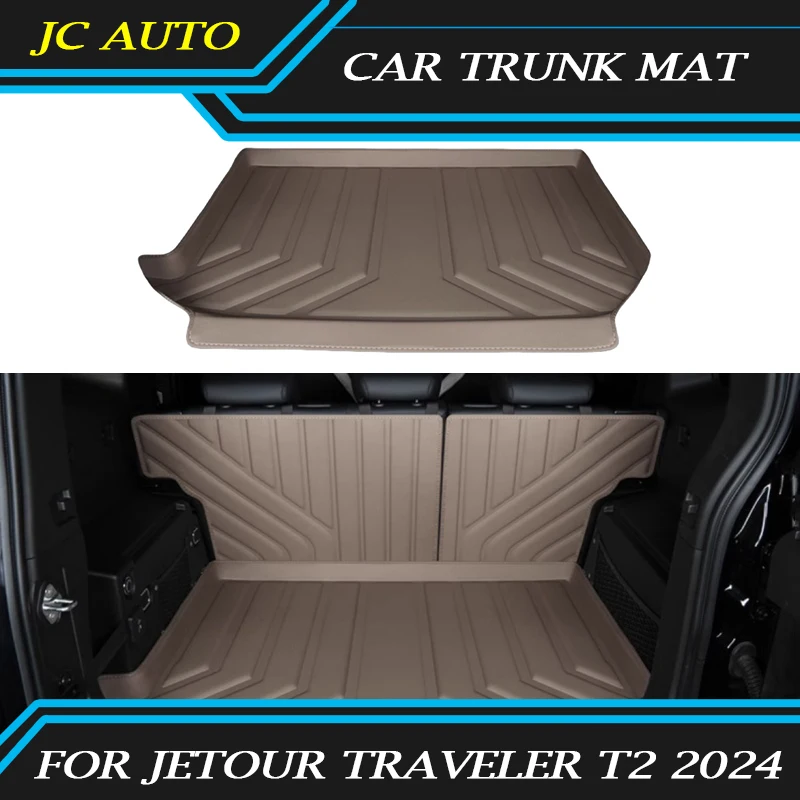 Fit for JETOUR Traveler T2 2024 Car Trunk Mat High Quality Modified Car Tail Box Mat Car Decorate Accessories Easy Installation