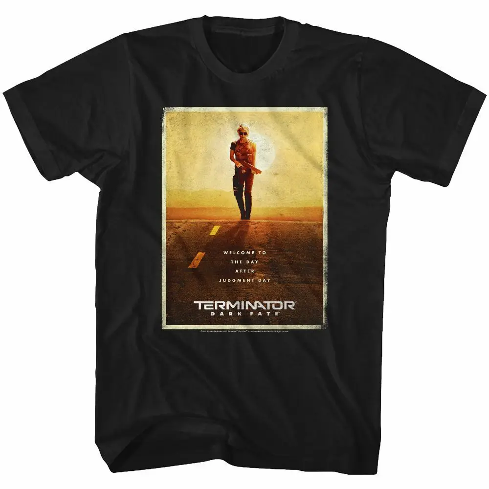 Terminator Dark Fate Poster Black Adult T Shirt