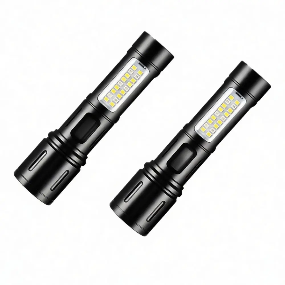 Bright Tactical Handheld Flashlight Aluminum Alloy Led Torch Reliable Waterproof Light For Camping Hiking Security Patrol
