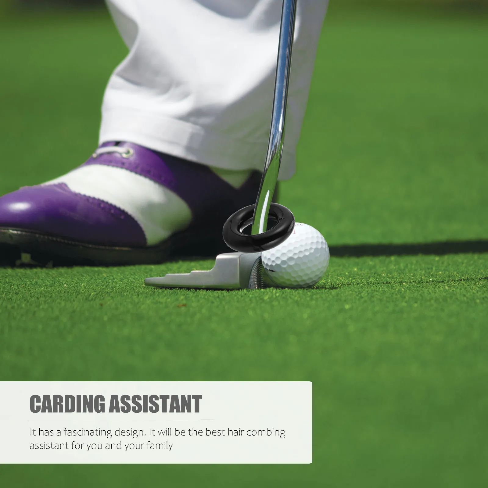 

Weighted Swing Ring for Golf Clubs Enhances Flexibility Strength and Control Portable Compact Design Ideal Golfing Practice